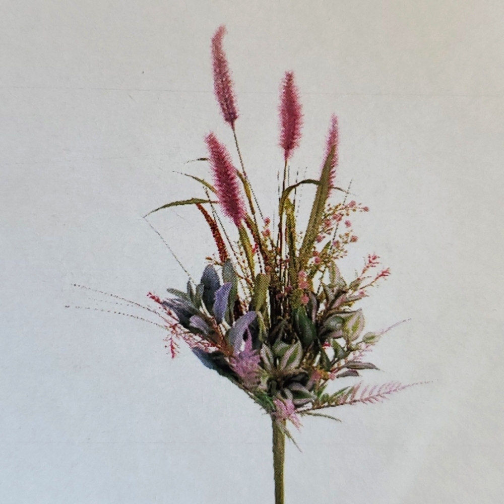 Dogtail grass bush, New. Home Interiors 23" high Floral Artificial